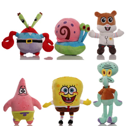 Kawaii Spongebob Squarepants Patrick Star Squidward Eugene H. Krabs Gary Kawaii Stuffed Plush Toys Birthday Gift For Kid