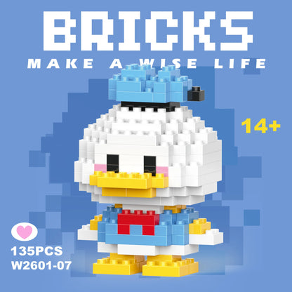 Disney 108 style Stitch LinaBell StellaLou Building Blocks Princess Cartoon Figrues Bricks Children's Assembly Toys Model Gift