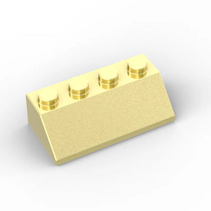 50pcs DIY Building Blocks Slope 2x4 Thick Figure Bricks Educational Creative Compatible With 3037 Toys for Children Size
