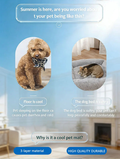 Raymax Summer Dog Cooling Mat Pet Cold Bed Extra Large Small Big Dogs Pet Accessories Cat Durable Blanket Sofa Ice Silk Blanket
