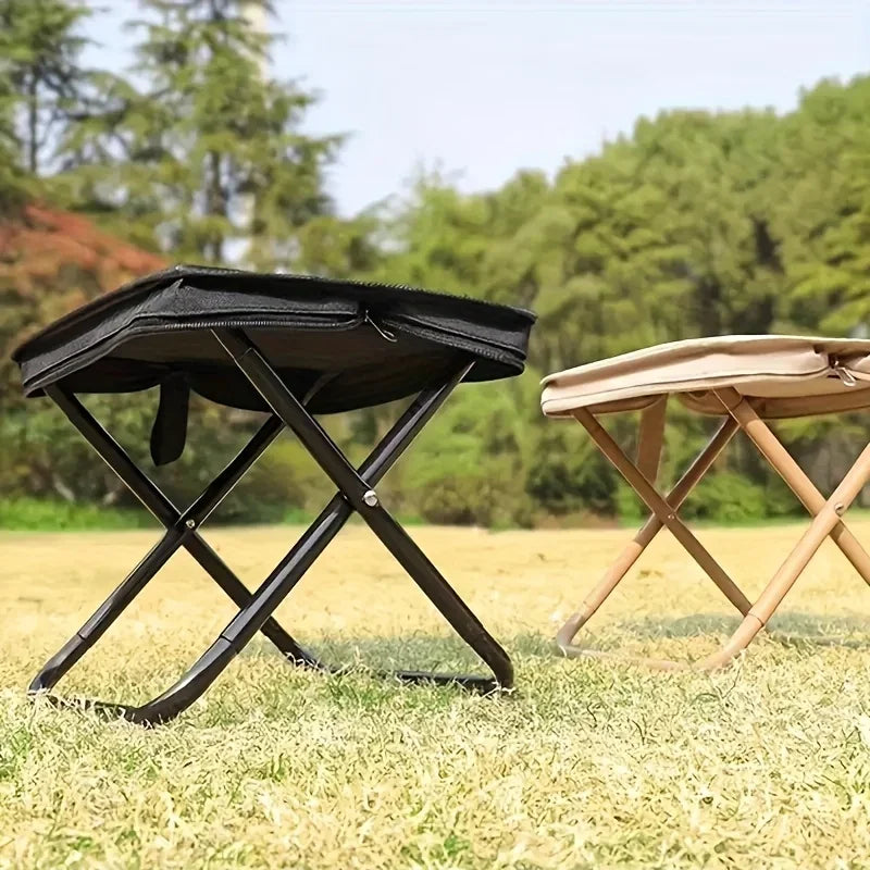Portable multifunctional outdoor picnic camping folding chair, ultra light fishing stool, travel stool, fishing accessories