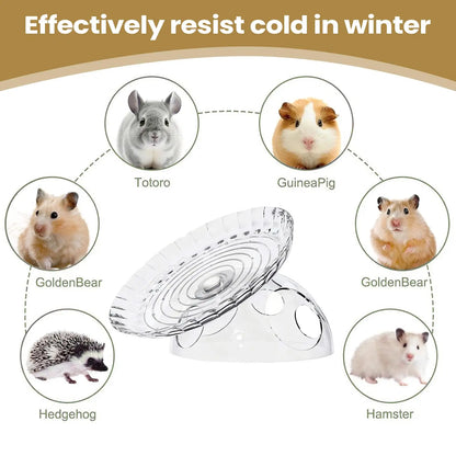 Hamster Running Wheel Quiet Anti-Slip With Cave House Hamster Spinner Wheel For Ferrets Squirrels Chinchillas Dutch Rabbits