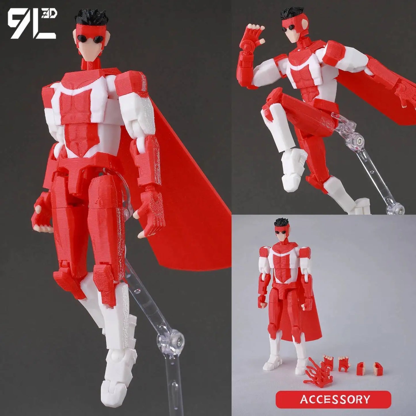 9L3D Superman Invincible Boy Batman Action Figure LUCKY13 Multi-Jointed Poseable T13 Titan13 Hero Model Dummy13 Collectible Toys