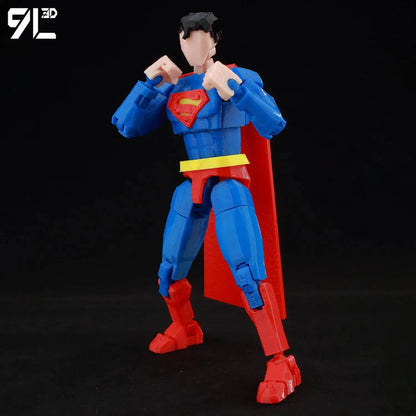 9L3D Superman Invincible Boy Batman Action Figure LUCKY13 Multi-Jointed Poseable T13 Titan13 Hero Model Dummy13 Collectible Toys