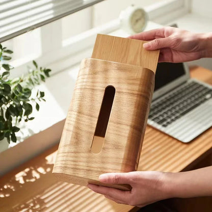 Classic Tissue Box for Living Room, Walnut Wood, Paper Box, Table Desktop Storage, Luxury Wooden Tissue Case, Home Ornament