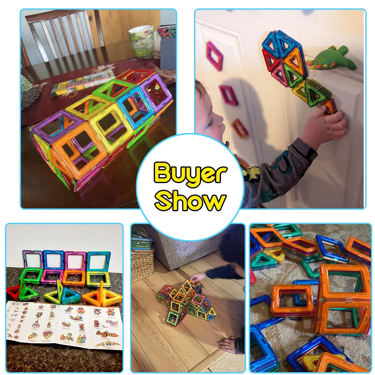 Medium Size Magnetic Block Building Toy Set，Creative Construction STEM Toy,Back-to-School Season, Birthday Gift