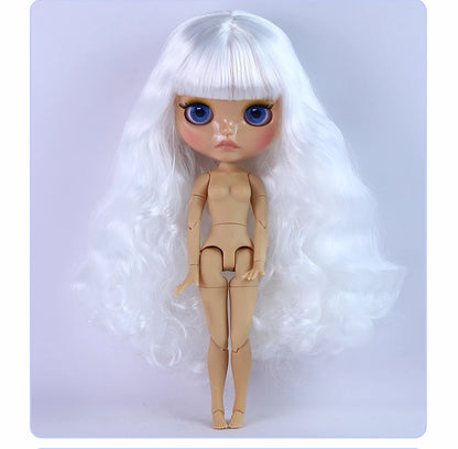 ICY DBS Blyth Doll 1/6 Joint 30cm Brown Skin Glossy Face Toothed Mouth Girl Doll BJD Toy Gift