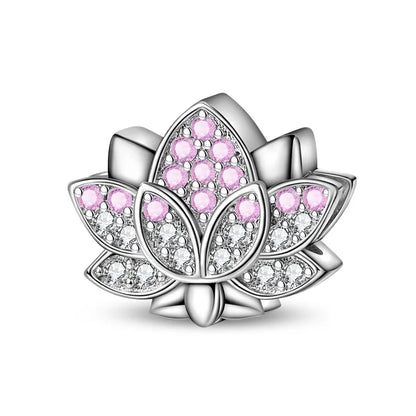 925 Sterling Silver Pink Charms Beads Butterfly Perfume Bottle Crown Heart Shaped Zircon Charms for Women Fine DIY Jewelry Gifts