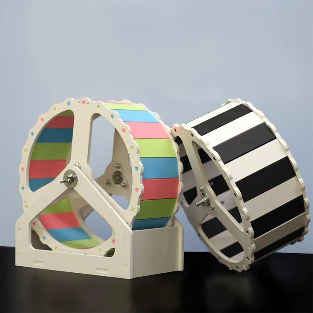 Durable Plastic Hamster Running Wheel Silent Stable Base Rodent Running Wheel 21cm Colorful Exercise Wheel Pet Exercise