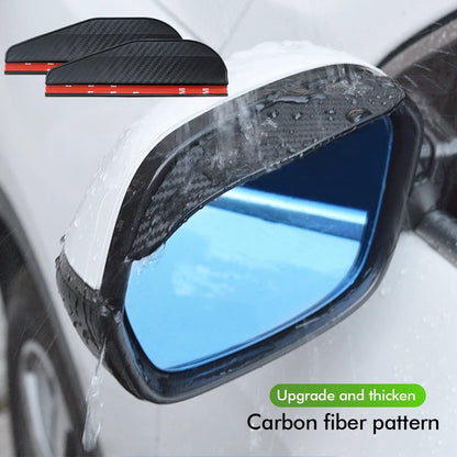 2PCS Car Rearview Mirror Rain Eyebrow Protector Clear Vision Cars Mirror Accessories for Rearview Mirror Sun Visor Shade Cover