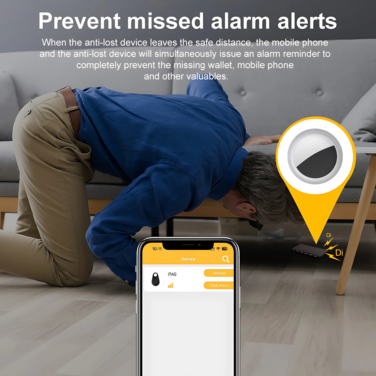 Smart Bluetooth Mini GPS Tracker Work with Android&iOS System isearching Tracker Mini Global Locator Pet Key Finder