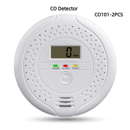 Independent CO Alarm Sensor Carbon Monoxide Alarm Detector High Sensitive Warning LCD Display CO Alarm