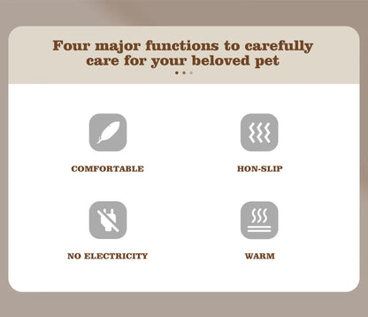 Self Heating Pet Pad, Extra Warm Thermal Dog Crate Pad Washable Anti-Slip Kennel Mat Pet Supplies for Medium Small Dogs and Cats