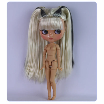 ICY DBS Blyth Doll 1/6 Joint 30cm Brown Skin Glossy Face Toothed Mouth Girl Doll BJD Toy Gift