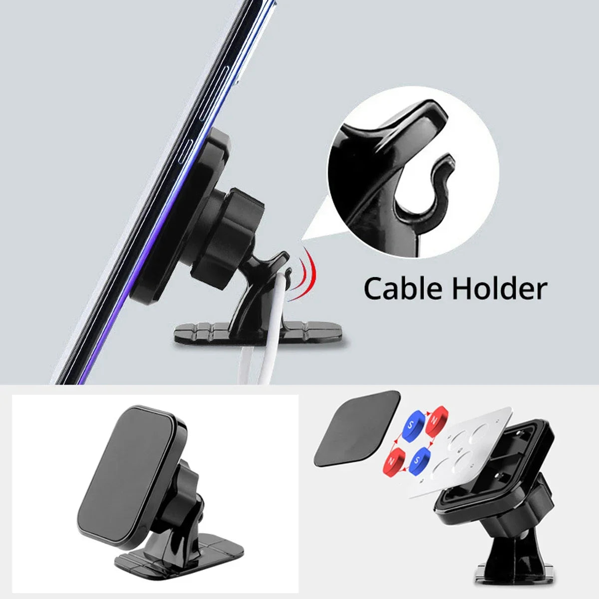 Magnetic Car Phone Holder Car Air Vent Phone Mount Universal Dashboard Magnet Cell Phone Holder Stand for iPhone Samsung Xiaomi