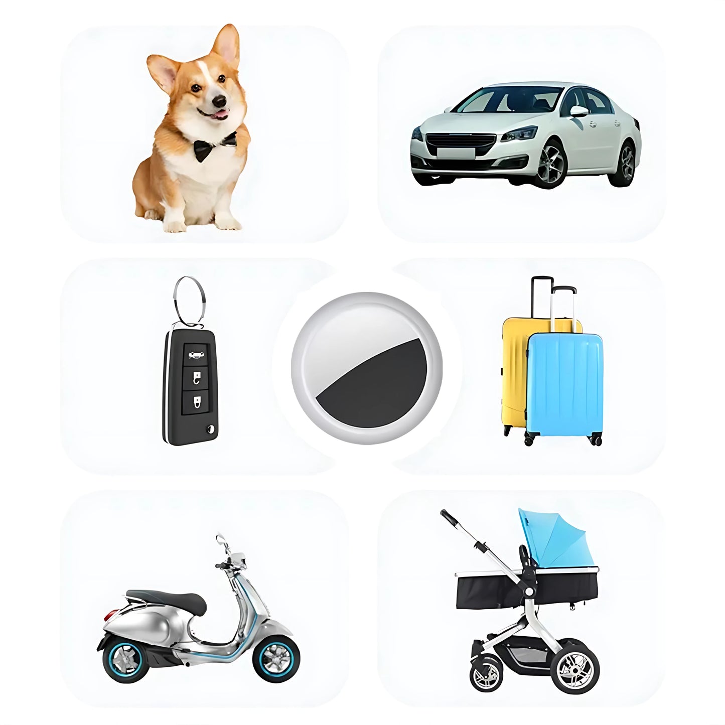 Smart Bluetooth Mini GPS Tracker Work with Android&iOS System isearching Tracker Mini Global Locator Pet Key Finder