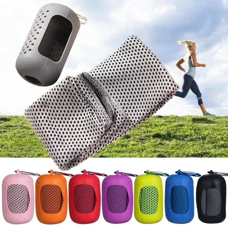 Cooling Ice Towel Cold Sports Towel Outdoor Microfiber Quick Drying Sports  Fitness Cool Towel Camping Wiping Sweat Sports Towel