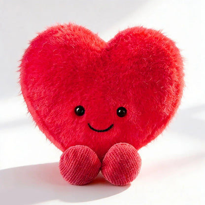 Cute Heart Shape Plush Toy Soft Heart Stuffed Doll Adorable Valentine's Day Romantic Gifts  Plushies for Lovers
