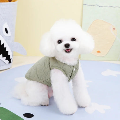 Warm Winter Pet Vest Jacket Cotton Dog Cat Coat Small Medium Puppy Clothes Apparel For Yorkie Chihuahua Maltese Bulldog