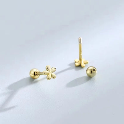 New Fashion Heart Stud Earrings for Women Hypoallergenic Screw Cartilage Helix Earring Girls Piercing Accessories Jewelry Gifts