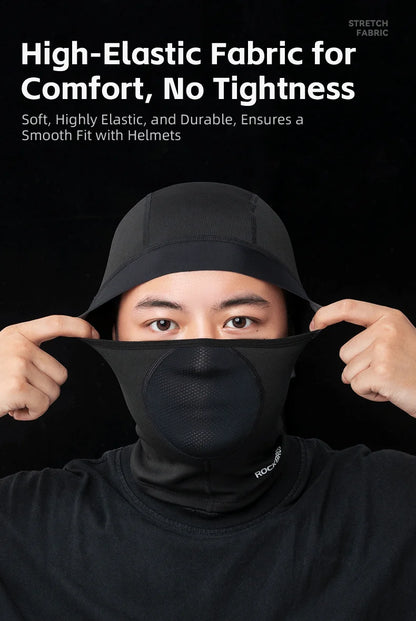 ROCKBROS Keep Warm Bicycle Full Face Mask Winter Windproof Fleece Cycling Head Caps Mask Balaclava Ski Motorcycle Bike Headgear