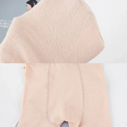 Women's Thermal Winter Tights Fleece Lined Sheer Velvet Pantyhose Thick Warm Leggings with Plush Inner Layer