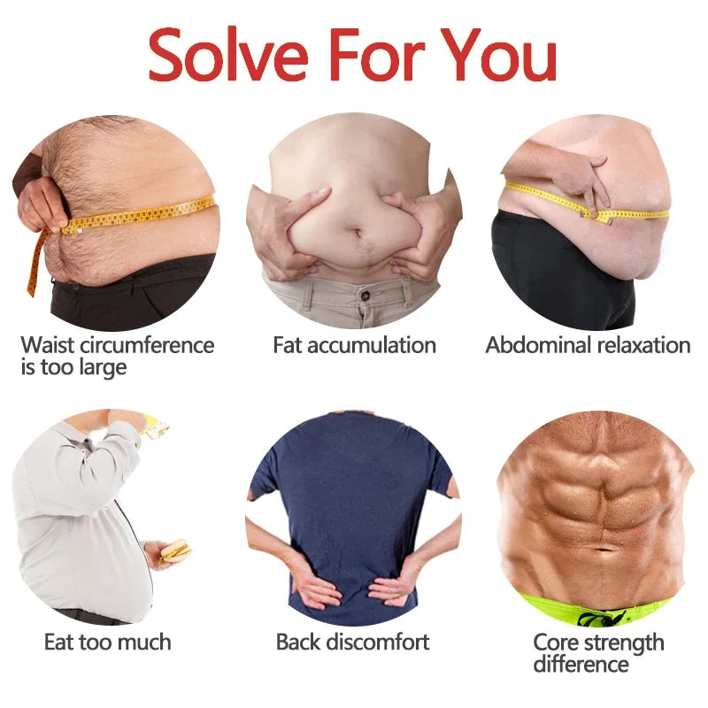 Mens Abdomen Reducer Sauna Body Shaper Fitness Sweat Trimmer Belt Waist Trainer Belly Slimming Shapewear Waist Trainer Corset We