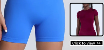HISTELLO Impact Shorts 4.5" Women Fitness Sports Biker Shorts Low Waist Gym Short Workout Scrunch Butt Yoga Seamless Leggings