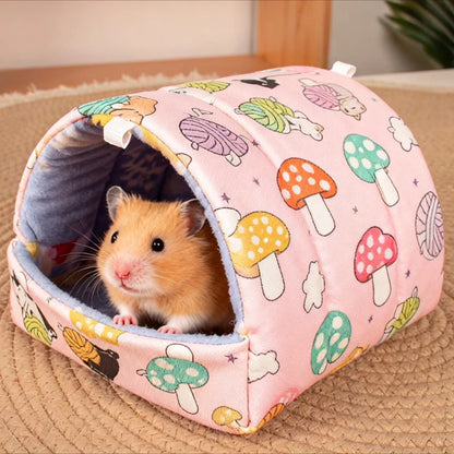 Winter Small Animal Sleeping Bed Soft Rabbit Squirrel Comfortable  Guinea Pig Nest Warm Mat Hamster House Guinea Pig Cage