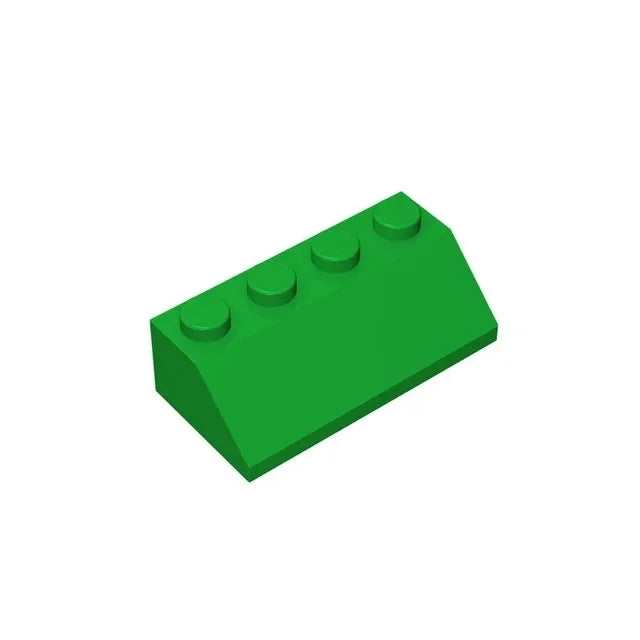 50pcs DIY Building Blocks Slope 2x4 Thick Figure Bricks Educational Creative Compatible With 3037 Toys for Children Size