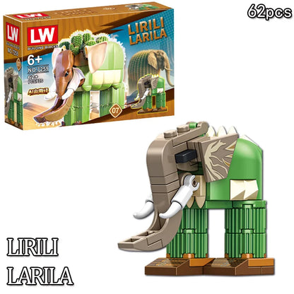 Tung Tung Sahur‌ Figure Block Toy Tralalero Tralala‌，LiriLi Larlla‌，‌Boneca Ambalam‌ Figure Toys Building Blocks Gift Blind Box