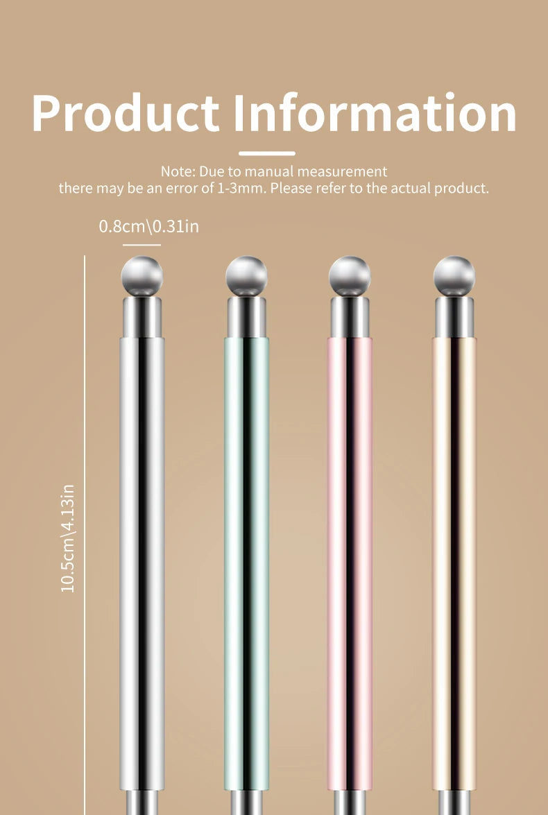 Cat Eye Nail Art Magnetic Tool Cylindrical Stick with Ball Magnet Manicure Accessory for Glass Bead Effects Fits UV Gel Polish