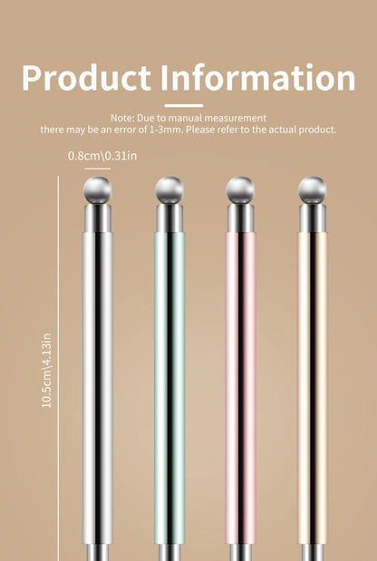 Cat Eye Nail Art Magnetic Tool Cylindrical Stick with Ball Magnet Manicure Accessory for Glass Bead Effects Fits UV Gel Polish