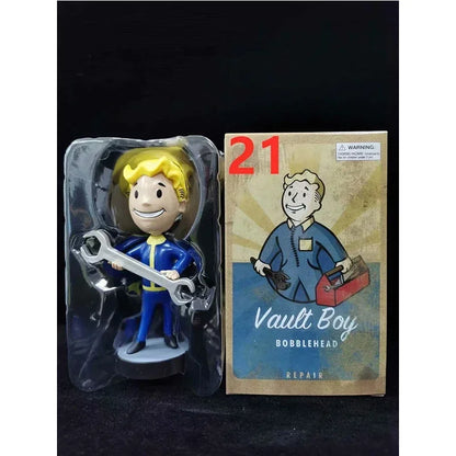 Bobblehead Cute Vault Boy Full Set Figure Toys Anime Action Figure Statue Collection Model Doll Room Ornament Toys Kids Gift