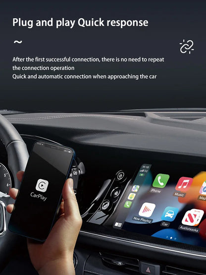 2 in 1 Wireless Android Auto Adapter Wireless CarPlay Dongle Car Intelligent Systems AI Smart Box For Car Wired CarPlay