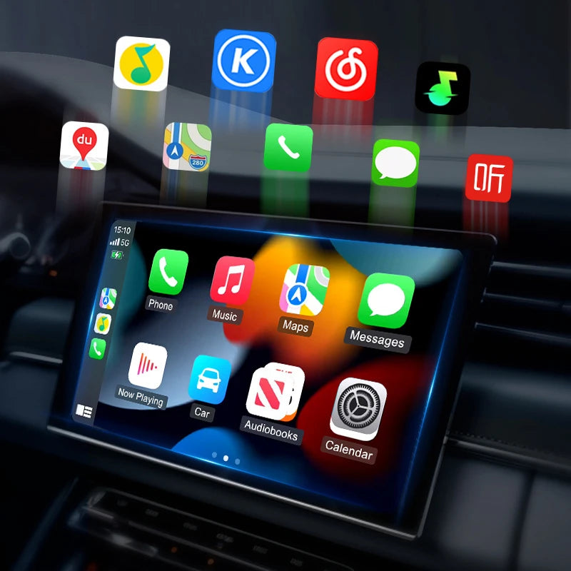 2 in 1 Wireless Android Auto Adapter Wireless CarPlay Dongle Car Intelligent Systems AI Smart Box For Car Wired CarPlay