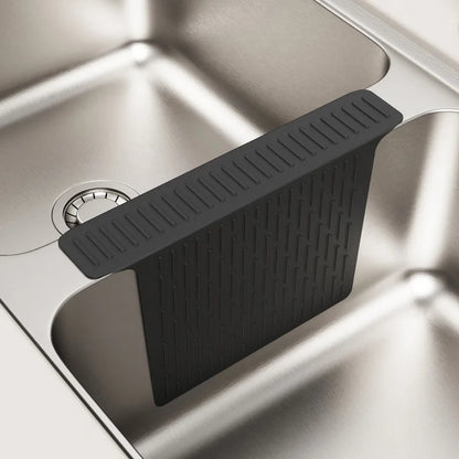 Kitchen Sink Protector Mat Silicone Saddle Nonslip Anti-scratch Pad Sink Divider Mat with Drainage Function to Prevent Collision