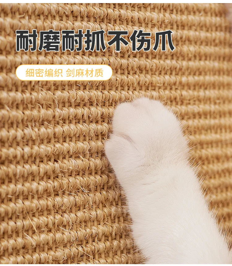 Scratcher Sisal Hemp Board Wall Pad Furniture Protective Scratching Post For Cat Paw Training
