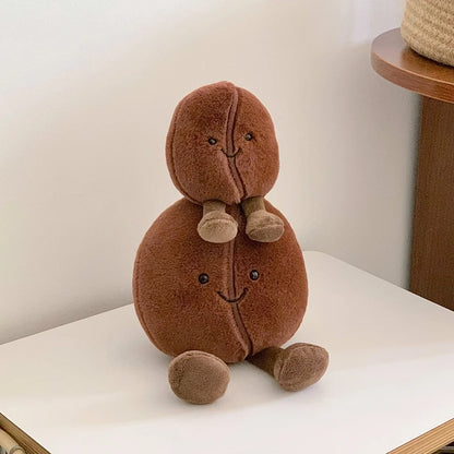Jellycat Simulated Coffee Bean Plushies Soft Doll Brown Coffee Food With Foot Adorably Plush Toy Home Decor Xmas Gifts Girl