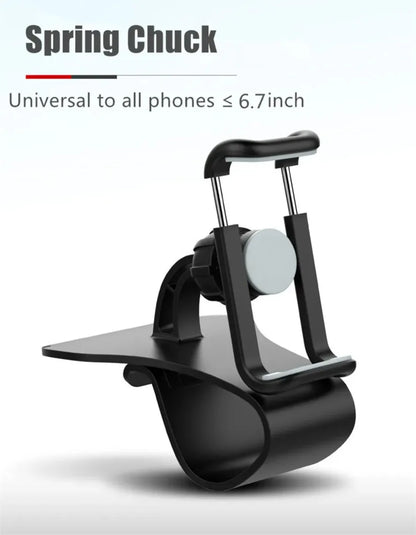 Universal Car Phone Holder Stand Dashboard Car Clip Mount GPS Bracket 360° Rotatable Phone GPS Support in Car For iPhone Xiaomi