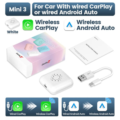 MINI 5 Pro/Mini Ultra CarlinKit Wireless CarPlay Adapter Smart CarPlay Box  for Car Plug and Play WiFi Bluetooth Auto Connection