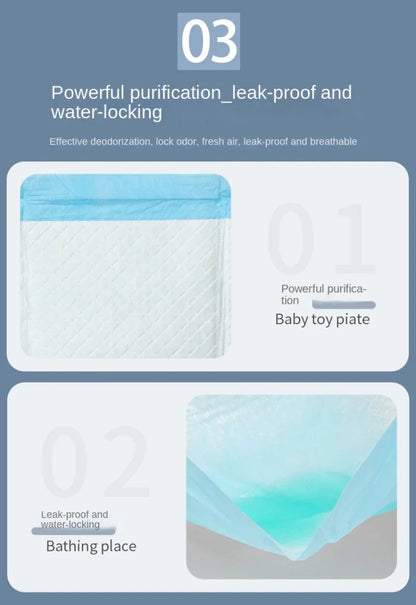 100/50/40/20PCS Absorbent Dogs Diapers Disposable Puppy Training Pee Pads Quick Dry Surface Mat Clean Cushion Dog Supplies