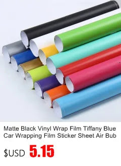 3/5/7/10CM Black Matte Vinyl Tape Window Trim Film Chrome Delete Vinyl Wrap Roll For Car Pillar Hood Roof
