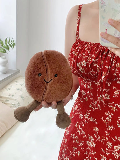 Jellycat Simulated Coffee Bean Plushies Soft Doll Brown Coffee Food With Foot Adorably Plush Toy Home Decor Xmas Gifts Girl