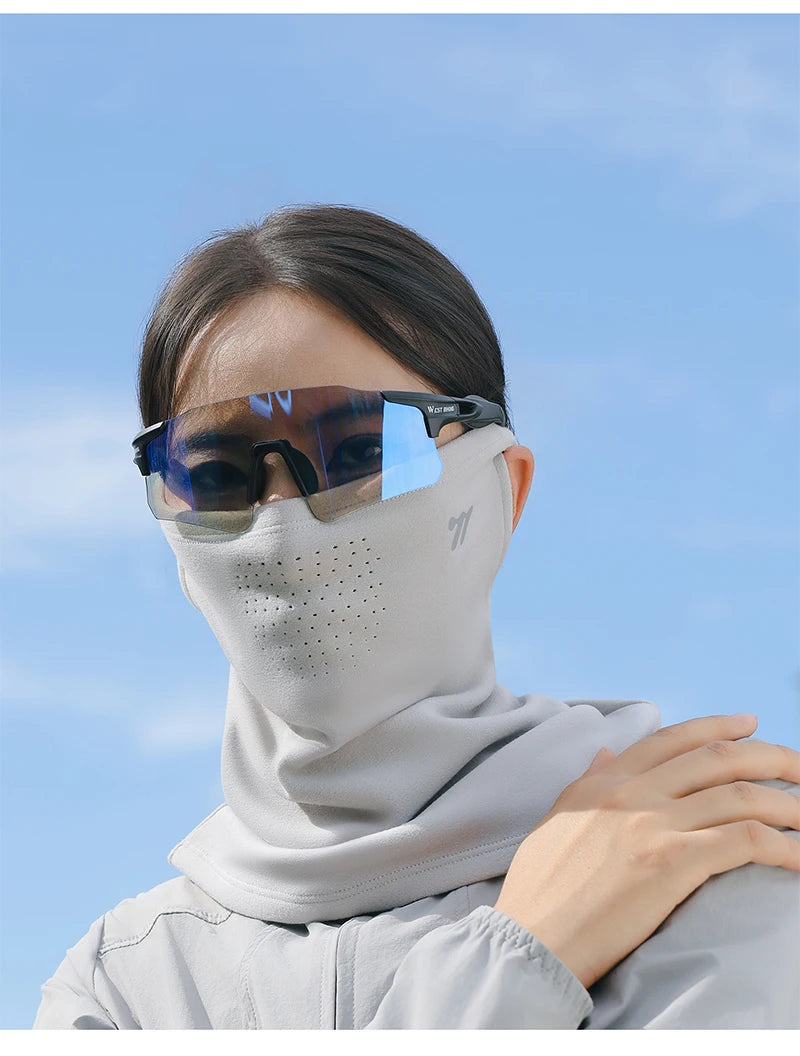 WEST BIKING Thermal Cycling Mask Winter Windproof Breathable Ear-hanging Mask Skiing Climbing Scarf Warm Balaclava Sports Gear