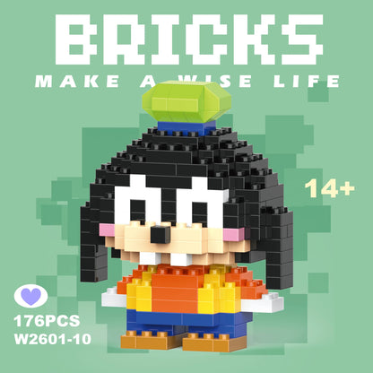 Disney 108 style Stitch LinaBell StellaLou Building Blocks Princess Cartoon Figrues Bricks Children's Assembly Toys Model Gift