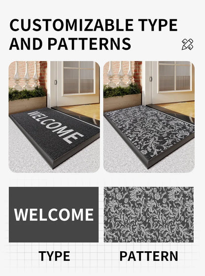 Villa door super soft non-slip floor mat outdoor hotel shopping mall entrance door floor mat elastic non-slip entrance door