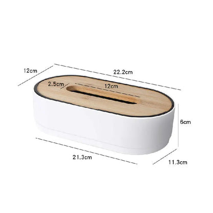 Tissue box holder bamboo cover toilet paper box napkin holder case tissue paper dispenser paper towel storage box tissue boxes