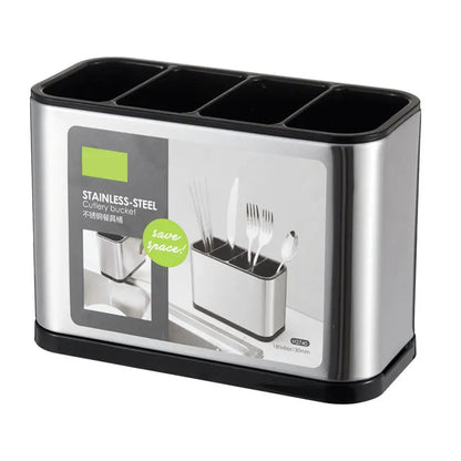 Stainless Steel Kitchen Cleaning Organizer Detergent Dispenser & Sponge Holder Easy to Clean Compact size Fits the sink 3-in-1