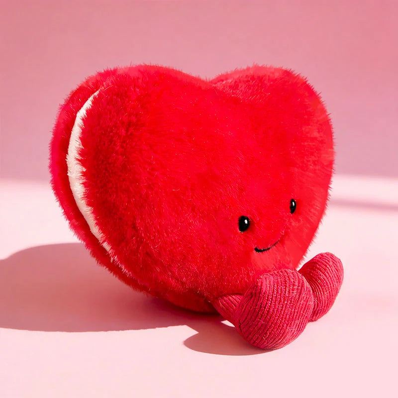 Cute Heart Shape Plush Toy Soft Heart Stuffed Doll Adorable Valentine's Day Romantic Gifts  Plushies for Lovers